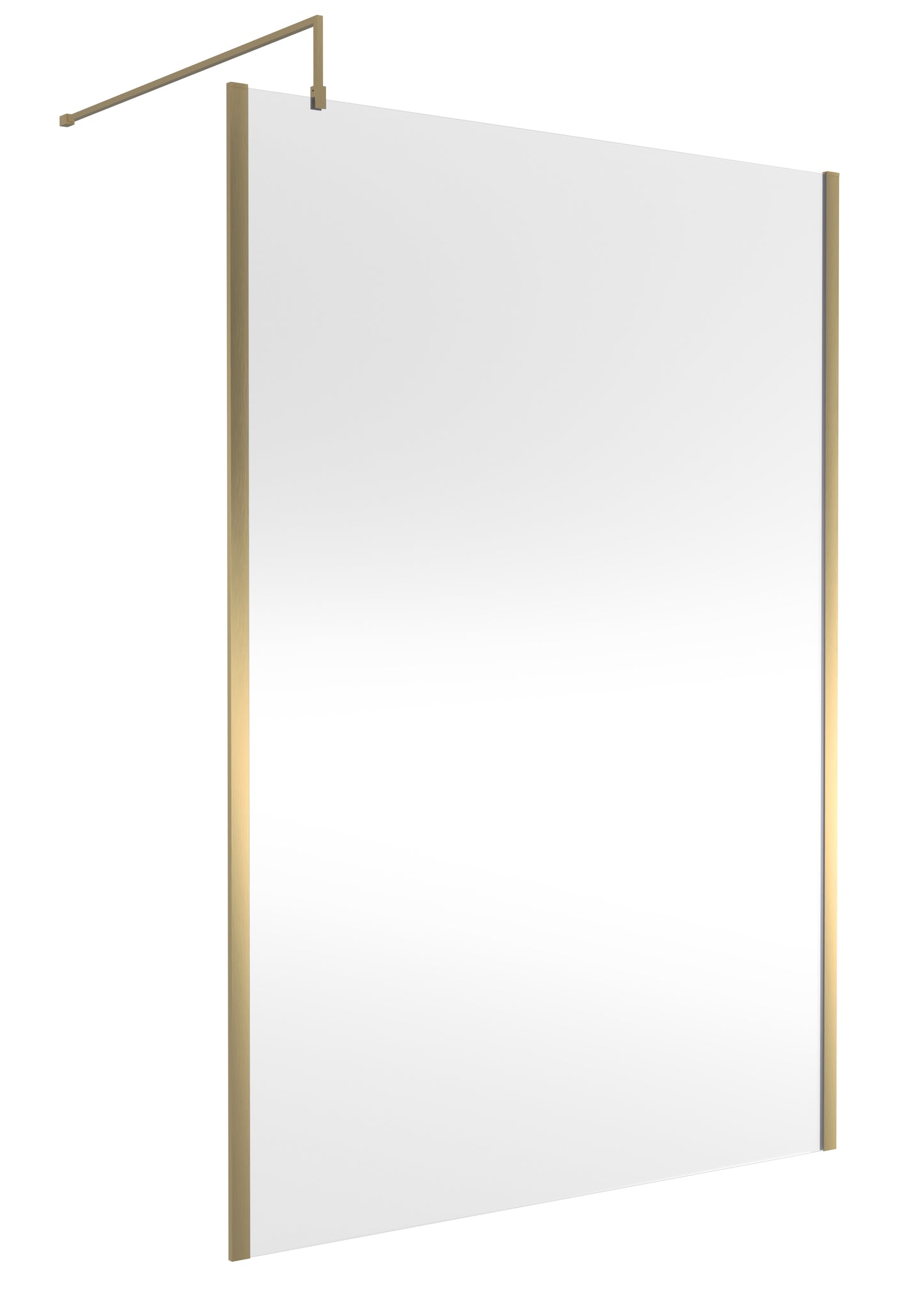 NUIE 1400mm Outer Framed Wetroom Screen with Support Bar