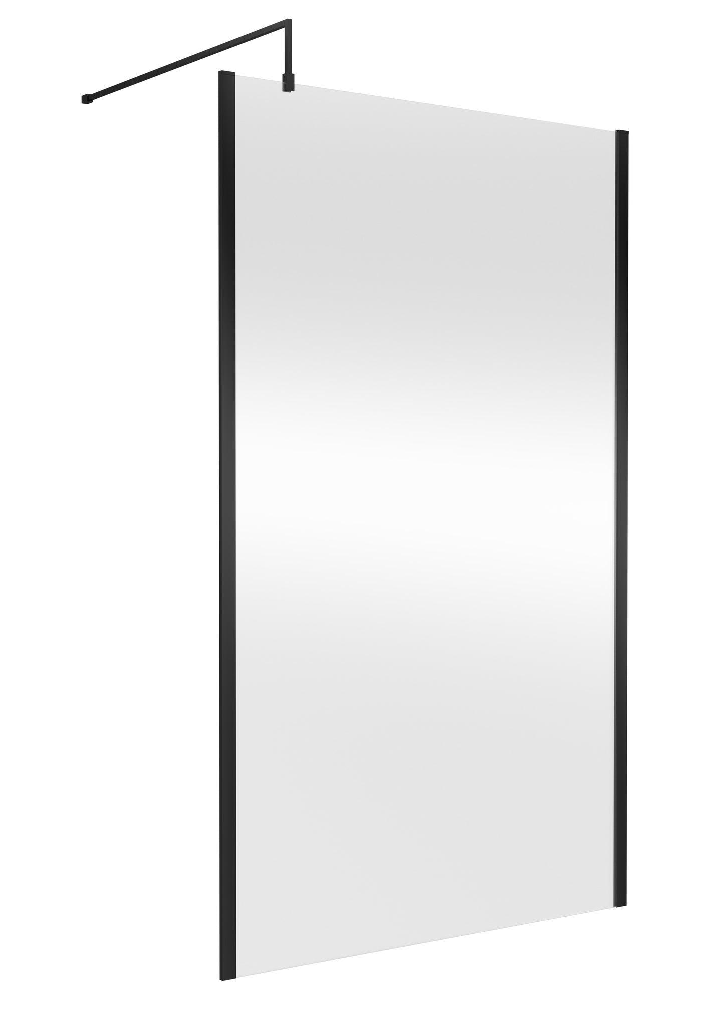 NUIE 1200mm Outer Framed Wetroom Screen with Support Bar