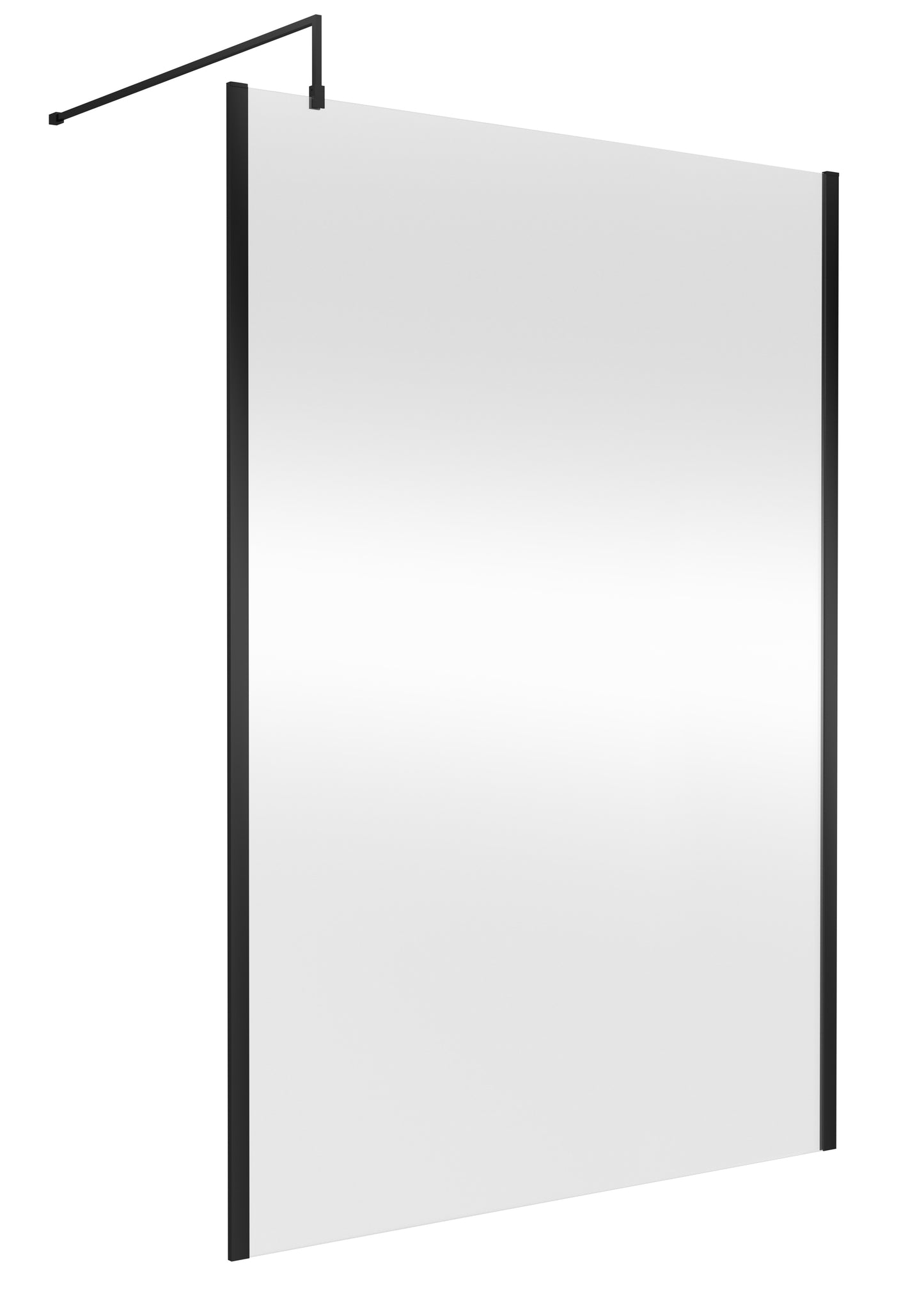 NUIE 1400mm Outer Framed Wetroom Screen with Support Bar
