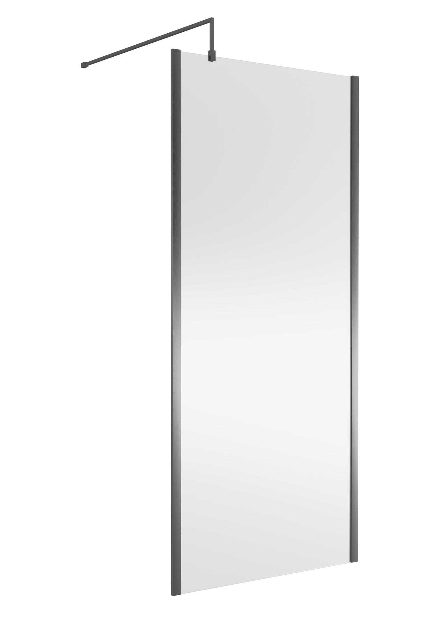 NUIE 900 Wetroom Screen Outer Frame 1850x8mm - Brushed Pewter