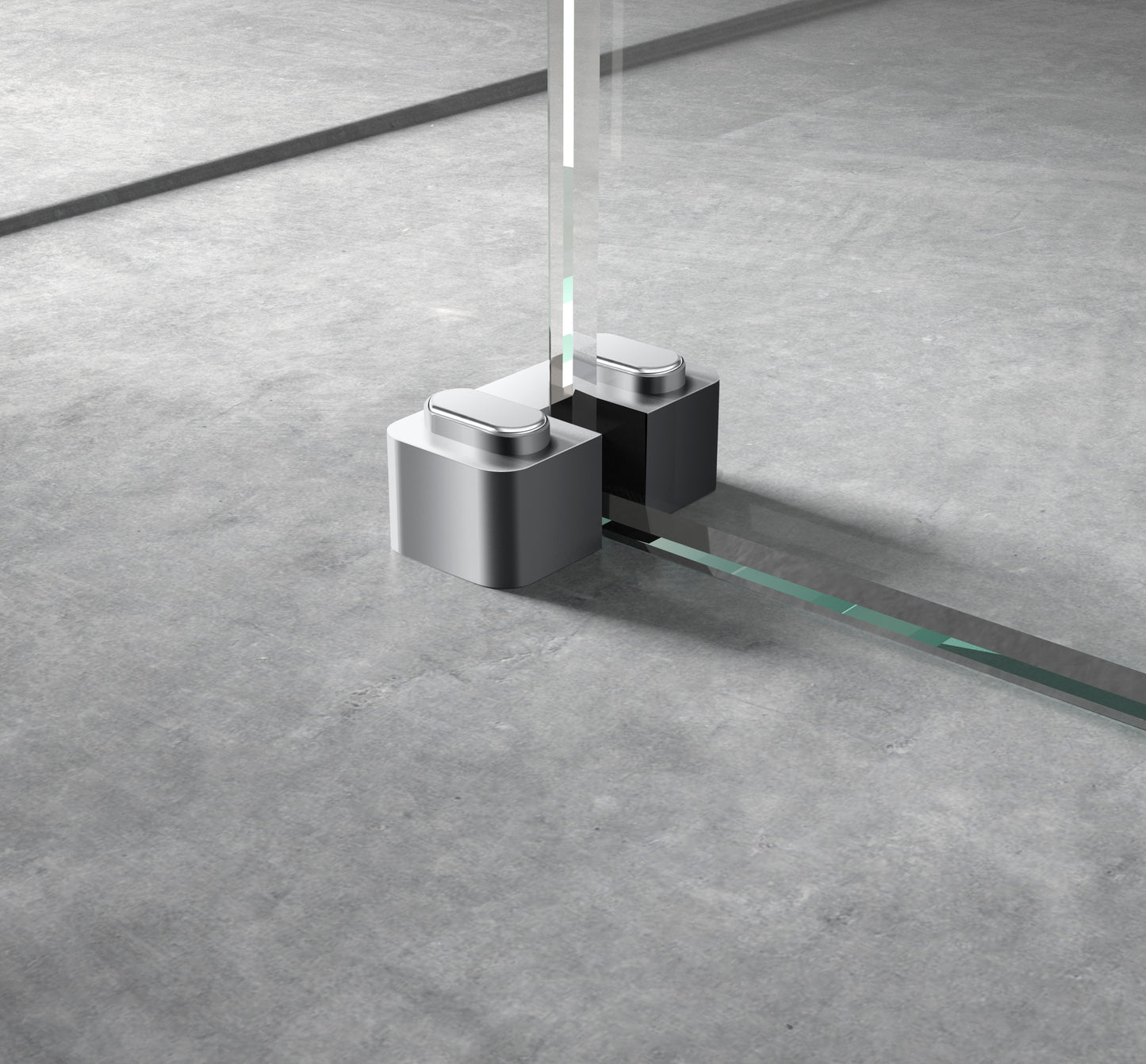 NUIE Chrome Wetroom Screen Support Foot
