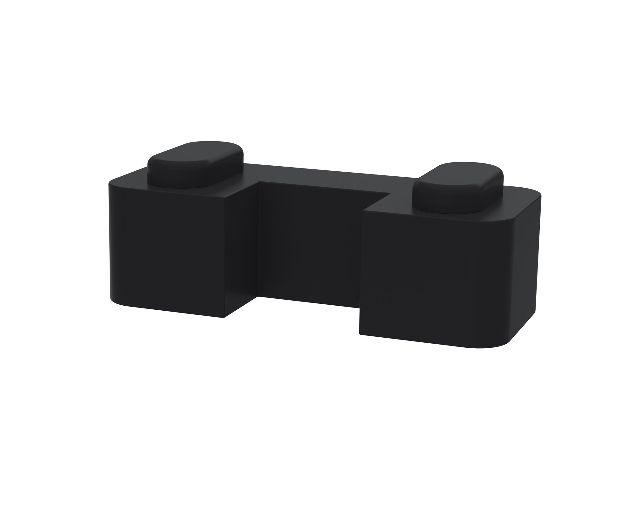 NUIE Black Wetroom Screen Support Foot