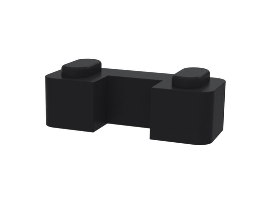 NUIE Black Wetroom Screen Support Foot