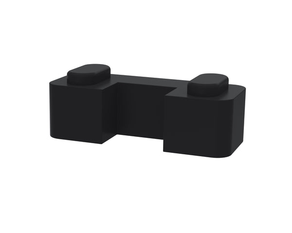 NUIE Black Wetroom Screen Support Foot