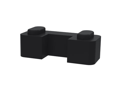 NUIE Black Wetroom Screen Support Foot