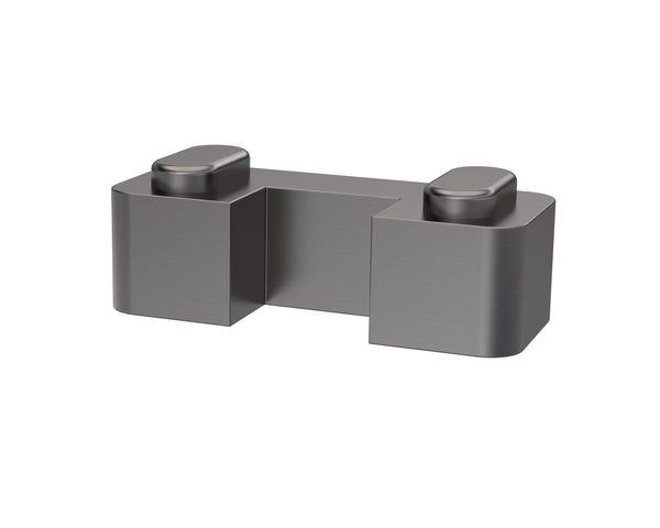NUIE Wetroom Horseshoe Support Foot Gun Metal