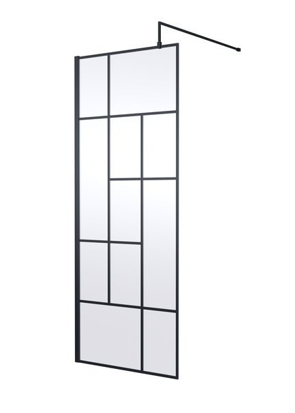 Hudson Reed 800mm Abstract Frame Wetroom Screen