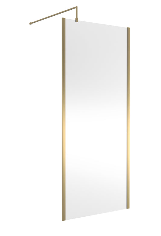Hudson Reed 900mm Outer Framed Wetroom Screen with Support Bar