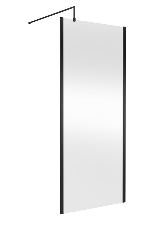 Hudson Reed 900mm Outer Framed Wetroom Screen with Support Bar