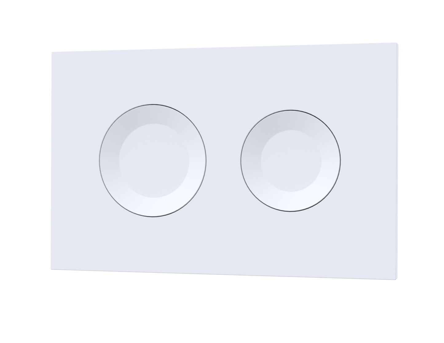 NUIE Round Dual Flush Push Button White