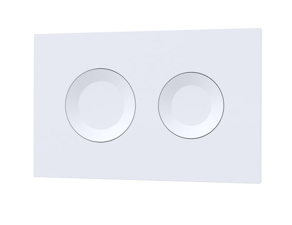 NUIE Round Dual Flush Push Button White