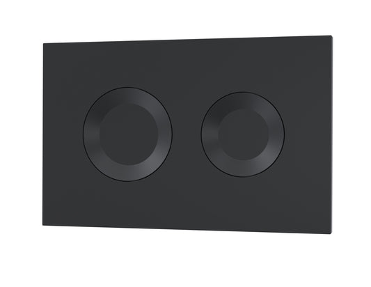 NUIE Round Dual Flush Push Button Black