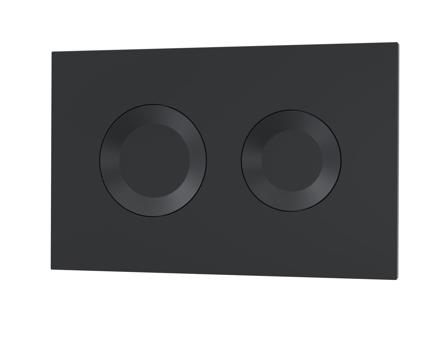 NUIE Round Dual Flush Push Button Black
