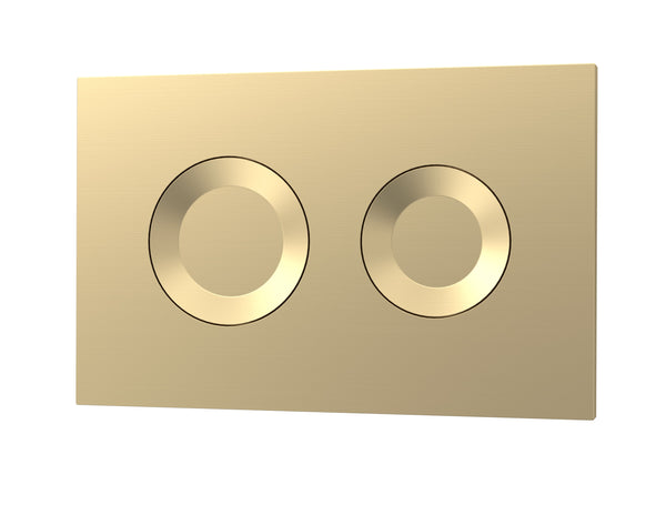 NUIE Round Dual Flush Push Button Brass