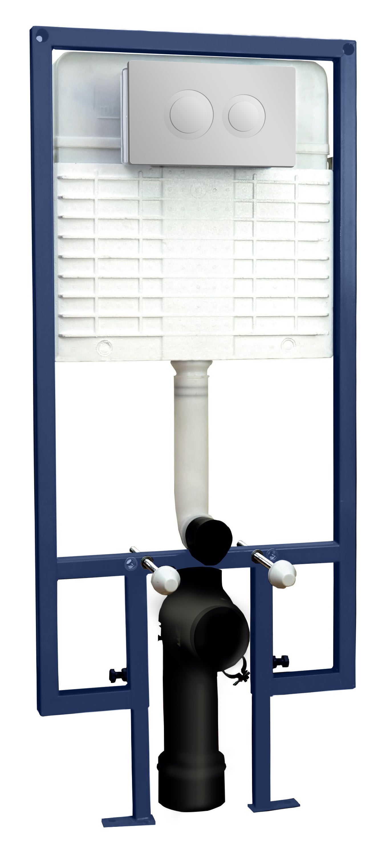 NUIE Dual Flush Concealed Cistern With Frame