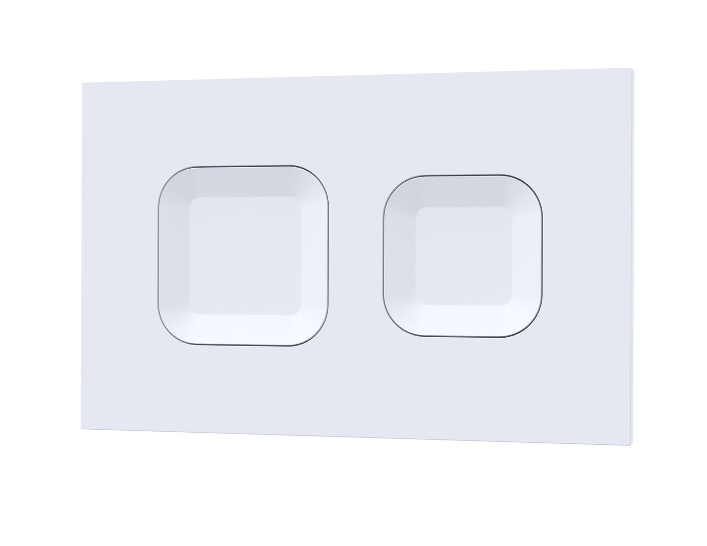 NUIE Square Dual Flush Push Button White