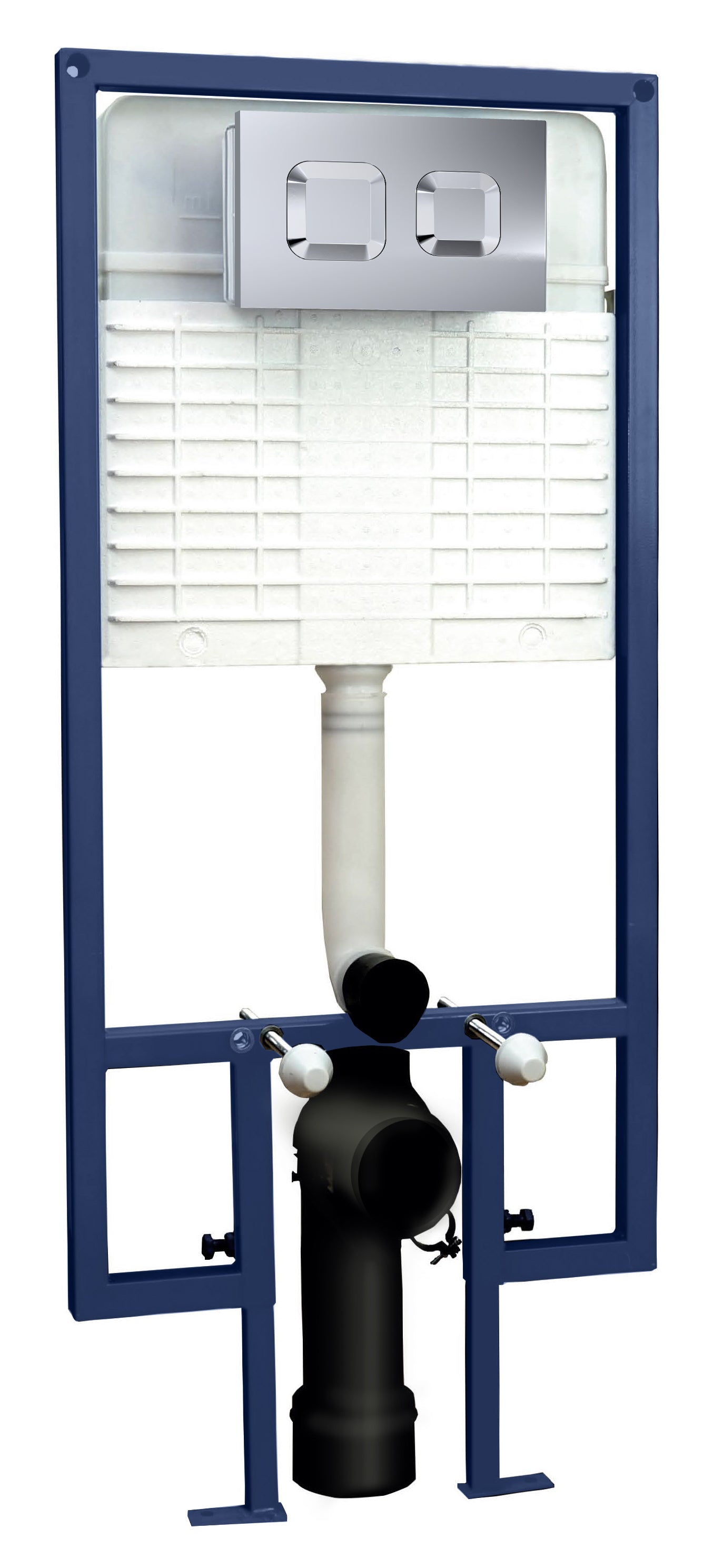 NUIE Square Dual Flush Push Button