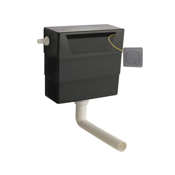 NUIE Universal Access Cistern & Gun Metal Square Flush Plate