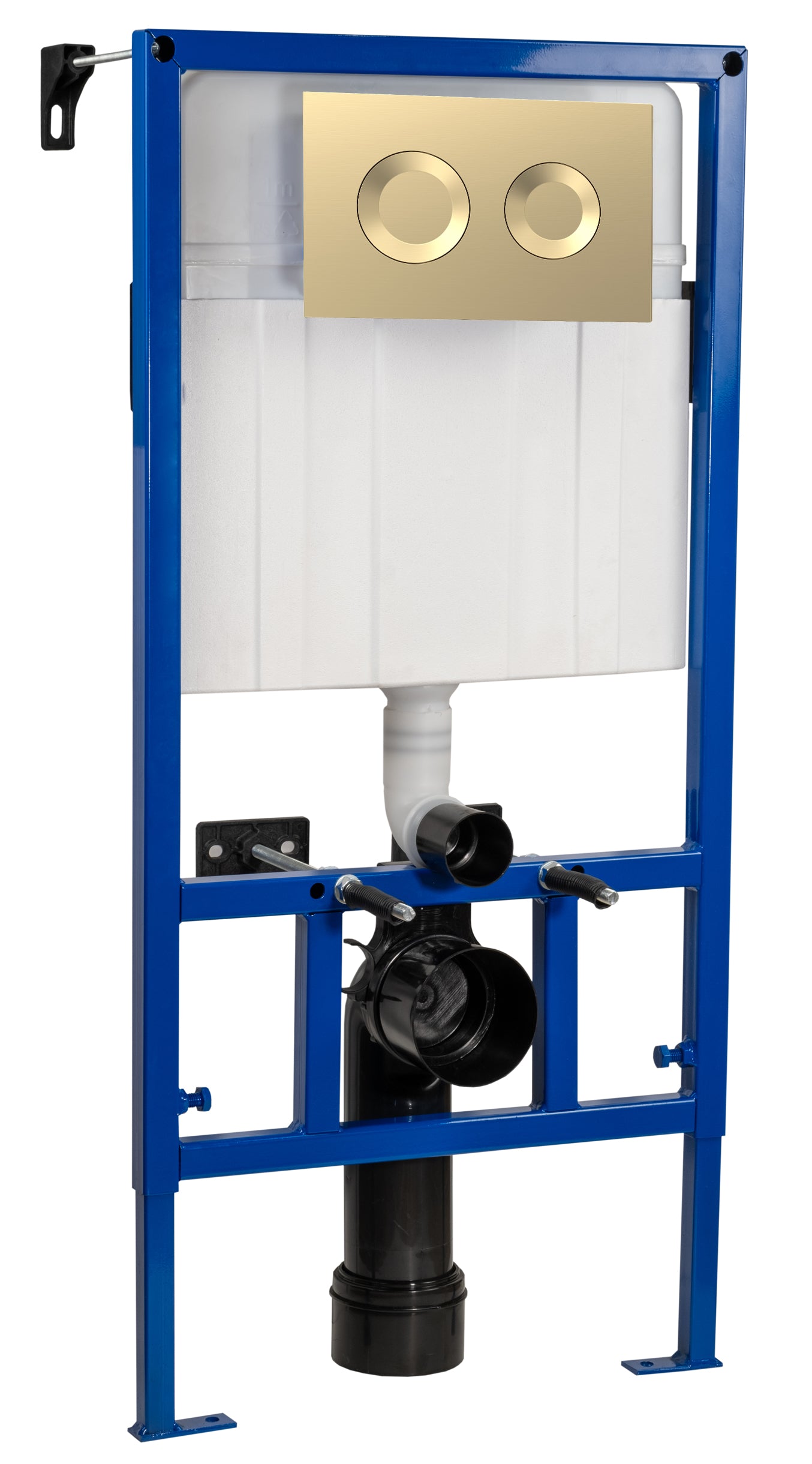 NUIE Dual Flush Concealed Cistern Frame with Round Plate