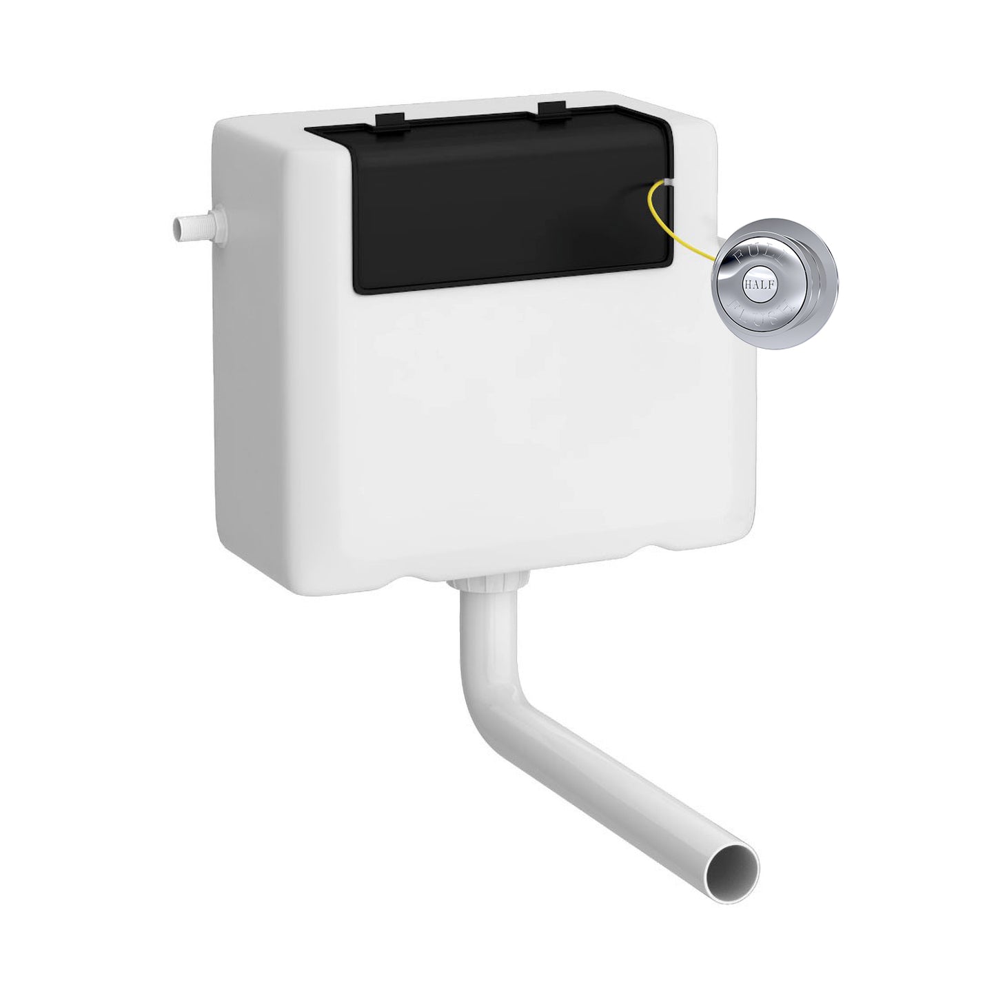Hudson Reed Universal Access Cistern & Chrome Traditional Flush Plate