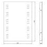 Arley Easton 700 x 500mm 60 LED Illuminated Mirror 237304