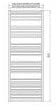 Warmbase LoCo Straight 500 x 1600mm Chrome Ladder Rail