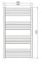 LoCo RLLST512 Stard Ladder Rail 500 x 1200 Chrome