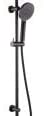 Synergy Black Round Shower Slider Rail Kit