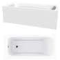 Arley Modern 1200mm No Tap Holes Bath Rectangular Baths