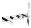 Abode Cyclo Wall Mounted Bath Shower Mixer with Shower Handset Kit