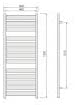 LoCo RLLF513 Flat Ladder Rail 500 x 1300 Black