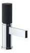 Abode Cyclo Black & Chrome Mini Basin Monobloc Mixer