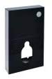 Arley Cyclone Black Glass Back to Wall WC Unit Cyclone WC Units