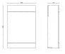 Arley Venice White Gloss Back to Wall Unit