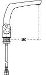 Armitage Shanks B9874AA Sandringham 21 Swirvel Spout Sink Mixer