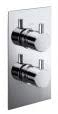 Synergy Twin Round Concealed Chrome Thermostatic Valve