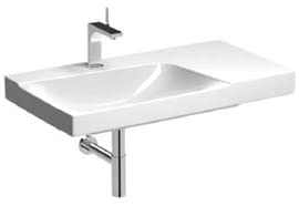 Geberit Xeno 2 Wash basin, storage surface right, with tap hole, without overflow, 90x48 cm white, 500.533.01.1-500.533.01.1