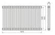 Arley Vital 600 x 1076mm 2 Column White Radiator