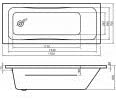Arley Modern 1700mm 2 Tap Holes Bath 237BM17.2
