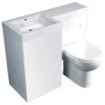 Arley Venice White Gloss Back to Wall Unit