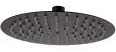 Synergy Round Black Slim Shower Head