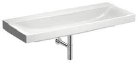 Geberit Xeno 2 wash basin without tap hole, without overflow, 120x48 cm white with KeraTect, 500552011-500.552.01.1