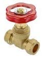 ARLEY BS5154 22mm Gatevalve Brass C x C (CB1) Arley Gate Valves