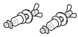 Armitage Shanks S927667 NA Contour Urinal Mounting Toggle Bolts for 25