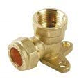 ARLEY CB29-15D 15mm x 1/2" Wall Plate Elbow