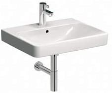 Geberit Smyle washbasin 60x48cm, with tap hole and overflow, colour: White, with KeraTect - 500.229.01.8