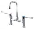 Armitage Shanks S8275AA Markwik å_" Pillar Mixer Dual Flow 125mm Nozzle, 150mm Levers