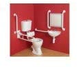 Arley CDM07 Comfort Low Level Lever Flush Doc M Pack - White Rails