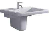 TWY E24411WH E200 WASHBASIN 600X370 1TH RH Shelf