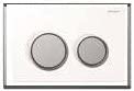 Geberit Kappa21 115.240.KL.1 White/Matt Chrome Dual Flush Plate
